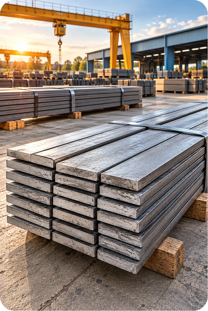 MS Flat, Square, Round Bars Supplier in Raipur Solid Steel Bars - Mohit Steel